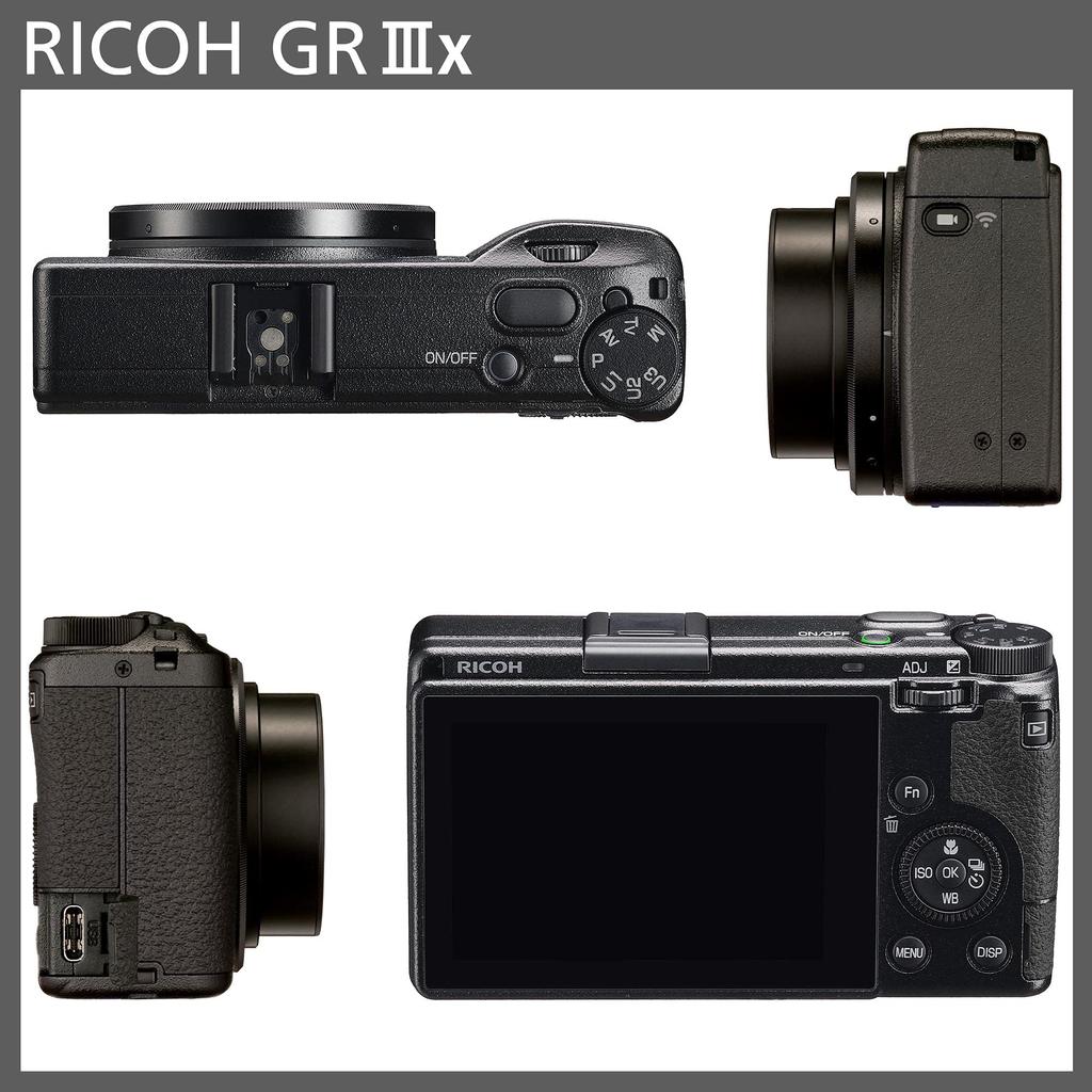 RICOH GR IIIx Digital Camera Length 40mm Equipped with Size Large CMOS Sensor Strongest Snap Shooter Approximately Seconds Fast Hybrid AF High