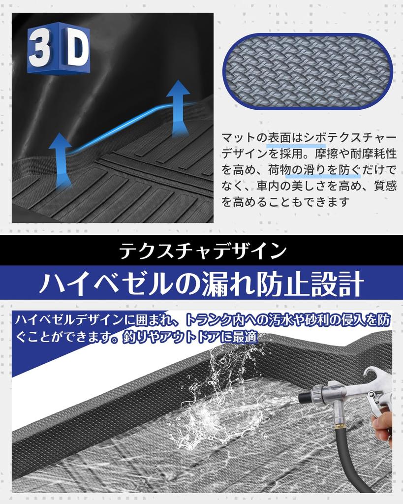 Toyota Prius 60 Series Luggage 3D Trunk Mat with Luggage TPE Cargo Mat for January Prius Custom Genuine Easy Installation PRIUS Cargo Mat Mat, Tray,