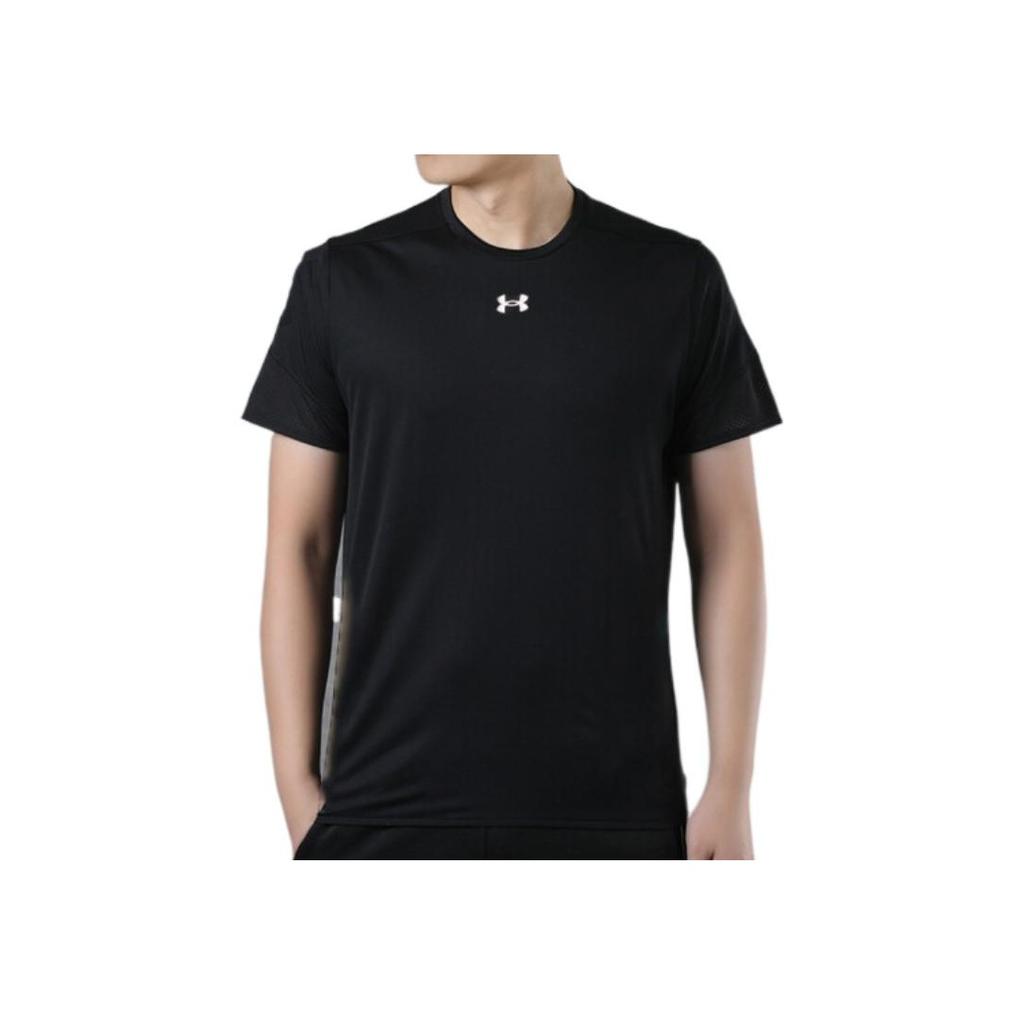 Under Armour Футболка с длинным рукавом и логотипом, повседневный спортивный комплект для мужчин, черный цвет 22600307-001+23600704-001