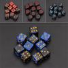 10pcs 15mm Multicolor Acrylic Cube Digital Dice D6 Beads Six Sides Portable Table Games Toy For Bar Pub Club Party Board Game