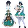 Костюм Барда для косплея Венти с париком из Genshin Взрослый костюм для культурных и сценических выступлений Косплей с размером [Отличный продукт] Impact,
