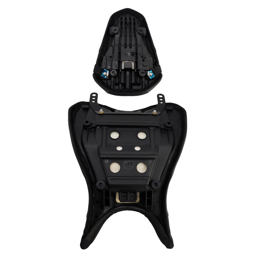 Front&Rear Raider Passenger Cushion Kit Black For Yamaha Yzf-R3 25- Mt-03 25-