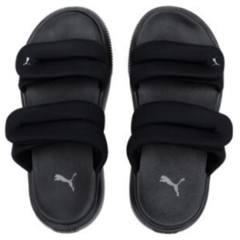 PUMA Women Comfort Wear-resistant Silent Slide Slippers Black 399450-02