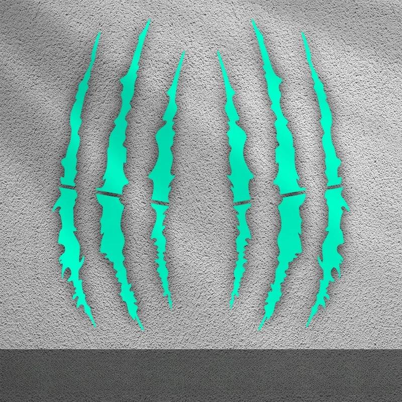 2 шт. наклейки на мотоцикл Monster Claw Scratch для мотокросса, виниловые наклейки для шлема Aprilia KTM Kawasaki YAMAHA SUZUKI HONDA