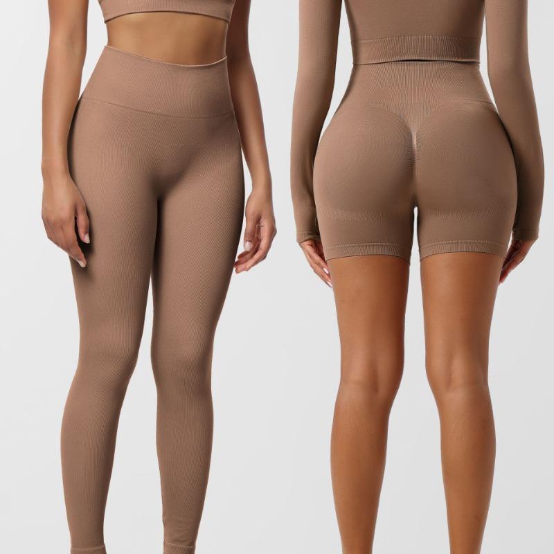 Летняя одежда No Embarrasment Line Exercise Yoga Seamless Hip Lift Leggings for Women High Tays Back Push-Up Брюки для ягодиц