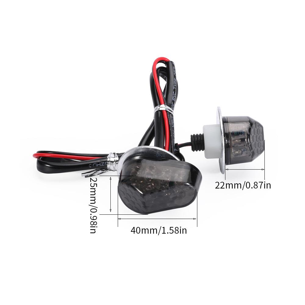 2pcs Turn Signals With Resistance For YAMAHA YZF R7 R6 R1