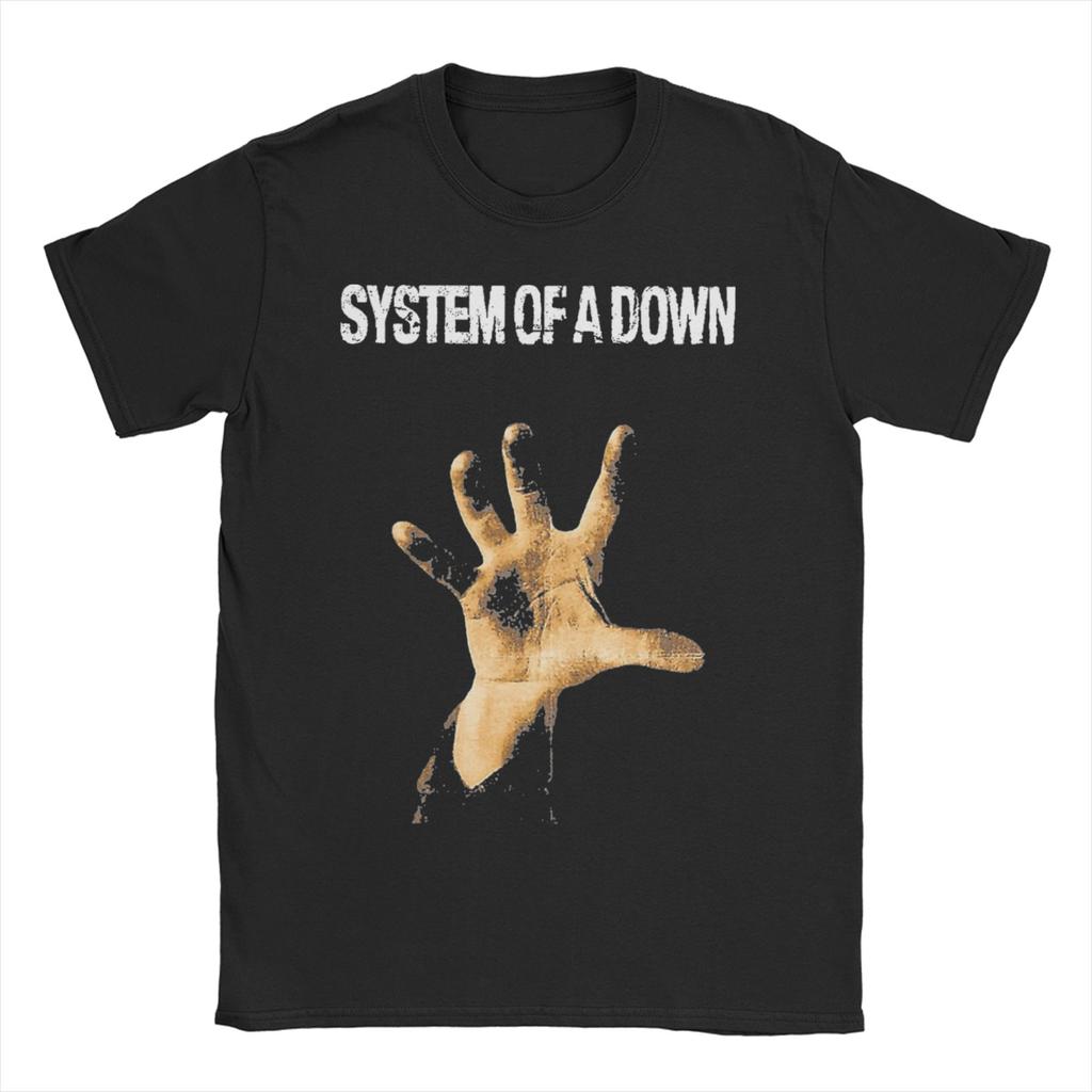 Футболка для мужчин и женщин в стиле Рок Хэви-метал Группа SYSTEM OF A DOWN SOAD Футболки с коротким рукавом с круглым вырезом Хлопок Большие размеры Топы