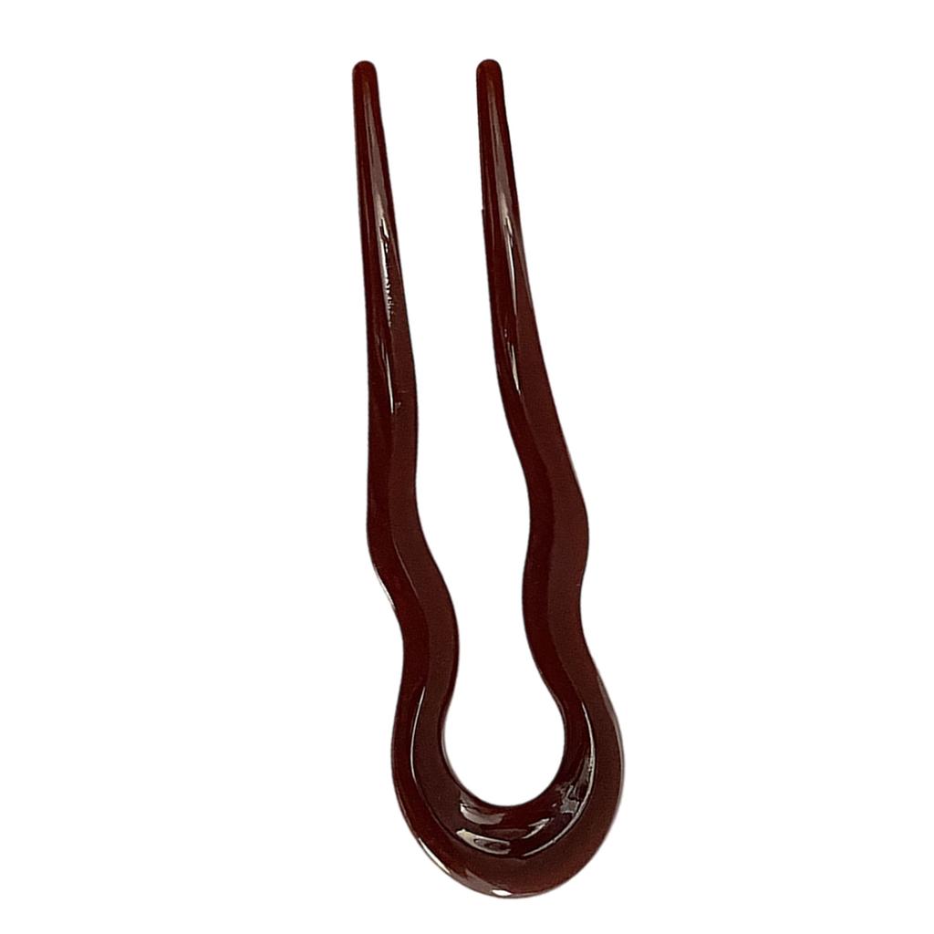 Волнистая U-образная заколка для волос для стильных причесок Элегантная двузубая шпилька для пучка для женщин девушек Аксессуары для головных уборов ручной работы