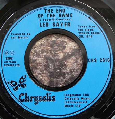 7inch Record LEO SAYER Heart Stop Beating In Time CHS2616 Chrysalis 1982 UK Rock Used