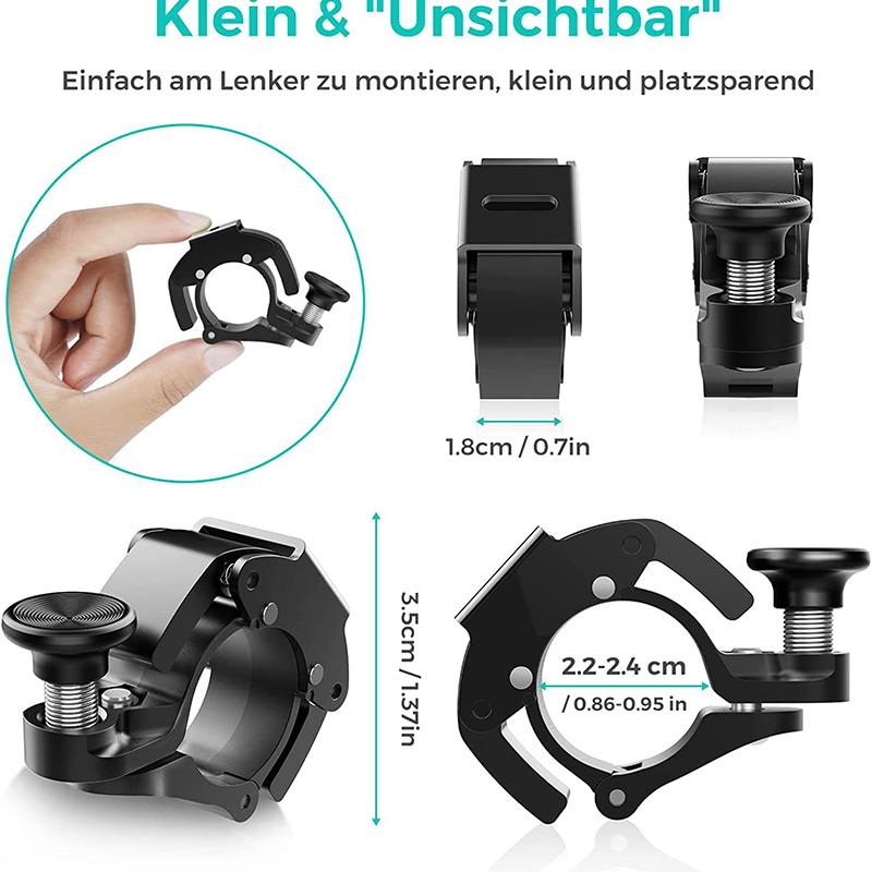 Stainless Bicycle Bell Ring MTB Cycling Horn Bike Handlebar Bell Crisp Sound Horn for Bicycle  Bike Accessories