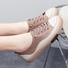Women Flat Shoes Summer Breathable Cutout Casual Shoes Ladies Soft Bottom Genuine Leather Flats Black Shoes Woman