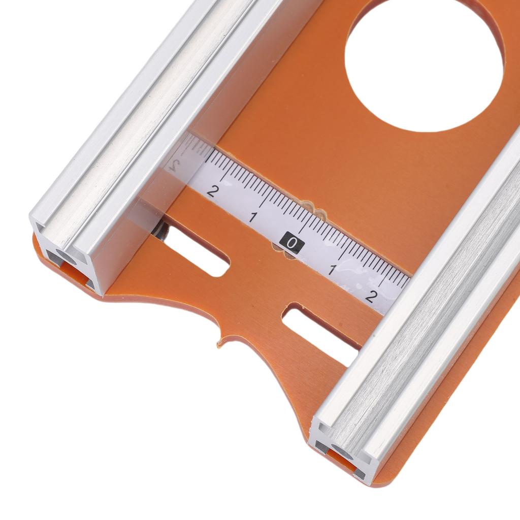 65мм Фрезерный станок Пазовый кронштейн Диапазон толщины дерева от 0 до 5 см 2 в 1 Пазовая база Крепежный кронштейн Аксессуар