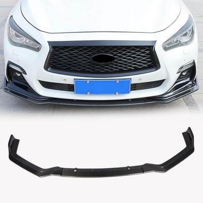 Накладка на передний бампер Lip V1 (для Q50 Sport 2018-2022, Карбон) для Infiniti Q50/Q60