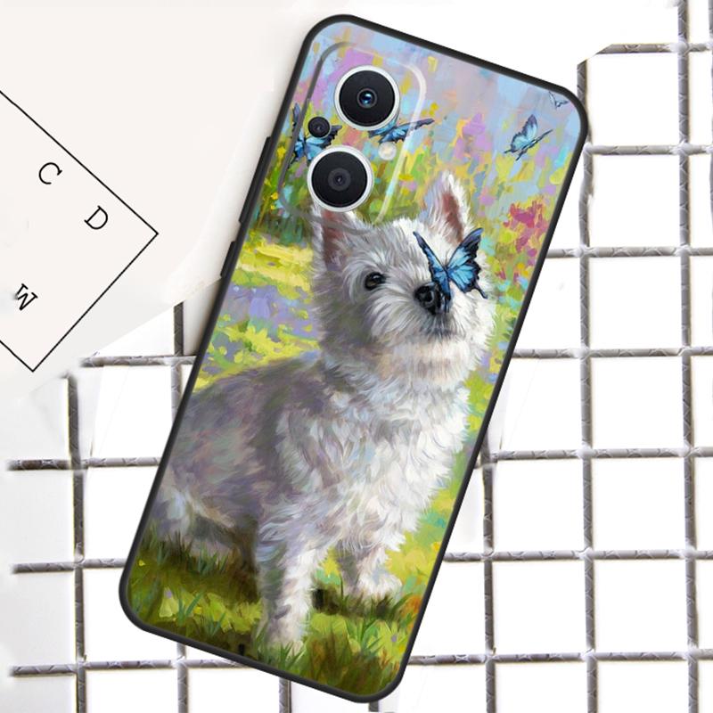 Чехол для телефона с собакой Вестхайленд Уайт Терьер для OPPO Reno 14F 13F 12F 11F 10 Pro 8T 7 8 Lite OPPO Find X8 X6 X5 X9 Pro