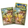 Оригинальный аксессуар из Pokémon Center: Защита для колоды Pokémon Trading Card Game: Подарок Пикачу [Зеленый]