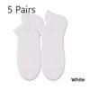 5 пар носков для мужчин весна-лето простые антибактериальные отводящие пот дезодорирующие мужские носки-лодочки плотные плетеные носки-лодочки