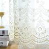 Кружевные занавески, спальня, гостиная, скандинавские занавески, разделительные занавески из марли, защита от солнца и ультрафиолета, пасторальная маленькая свежая белая пряжа