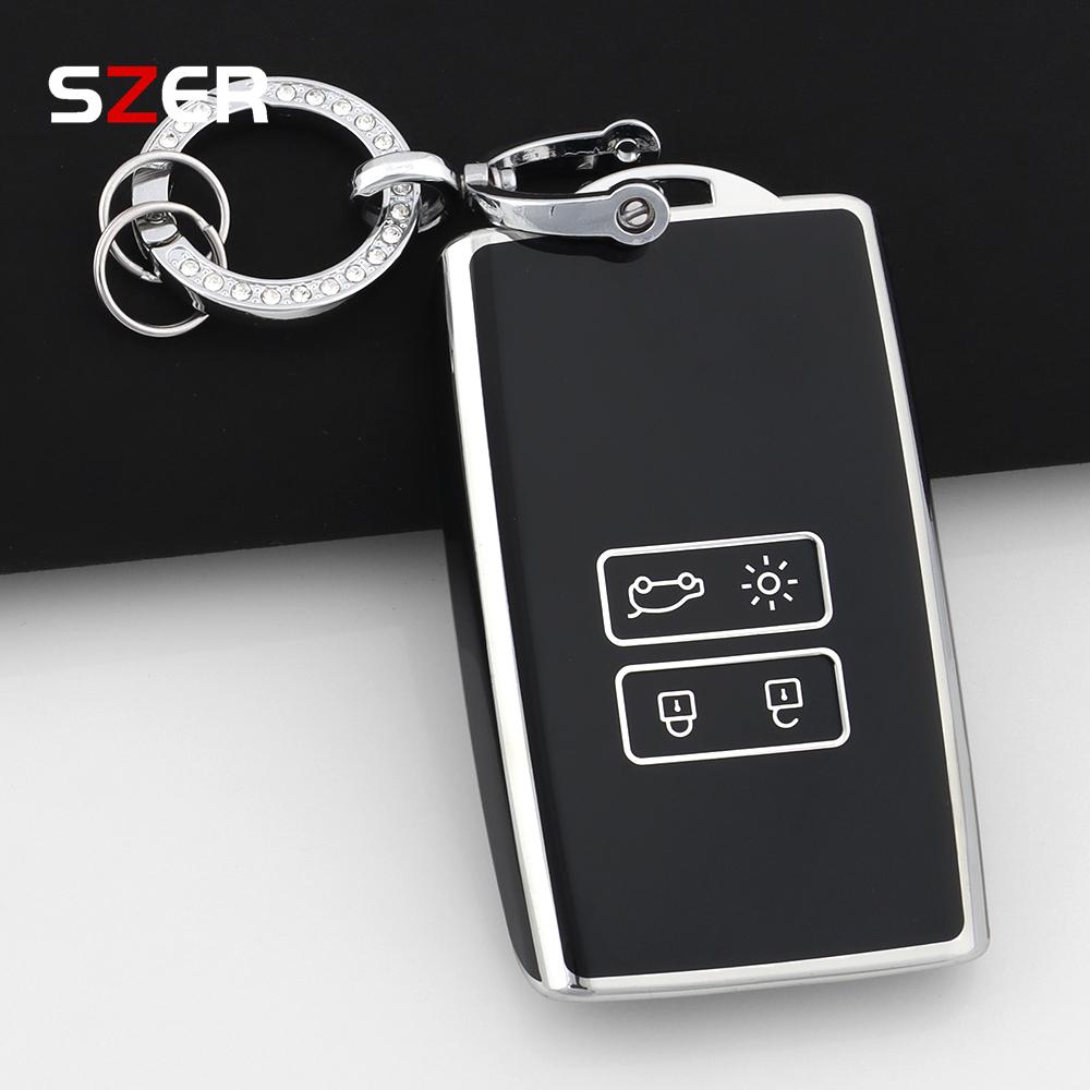 Модный ТПУ Чехол для Ключа Автомобиля Для Renault Koleos Kadjar Captur Megane Talisman Espace Clio Zoe Scenic 4 Arkana Dacia Sandero
