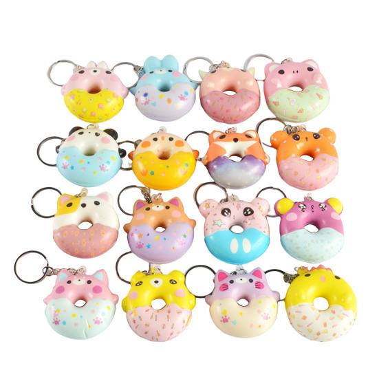 Креативный брелок для ключей с мультяшной милой игрушкой для декомпрессионного вентиляционного отверстия
