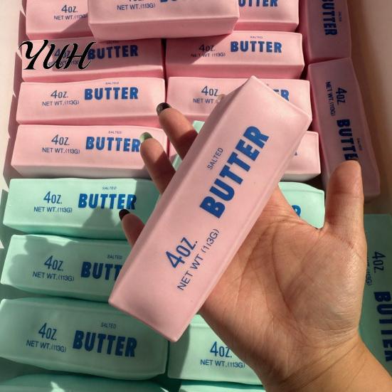 Butter Stick Fidget Toy DIY Stress Relief Toy, Hollow Fillable Skin with Stopper, Empty Bar Squeeze for Teens Adults