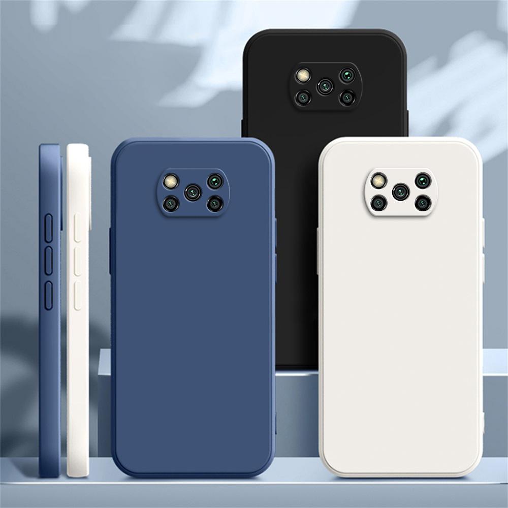 Оригинальный чехол для Xiaomi POCO X3 Pro NFC X4 GT Camera Protect Square Liquid Silicone X3Pro X4GT 5G Soft Luxury Thin Cover Fundas