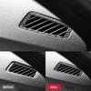 Для BMW 3 серии E90 2005-2012 Аксессуары из углеродного волокна для салона автомобиля, декоративная рамка воздухозаборника, наклейки