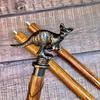 Kangaroo Head Handle Wooden Walking Stick Handmade Antique Colour Walking Stick Victorian Steampunk Foldable Cane Christmas Gift