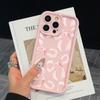 Стиль Ins Розовый Узор с Бантами Чехол для Телефона Для iPhone 17 AIR 16 15 14 13 12 11 PRO MAX Mini XR X XS 7 8 Plus Силиконовый Y2K Мягкий Чехол