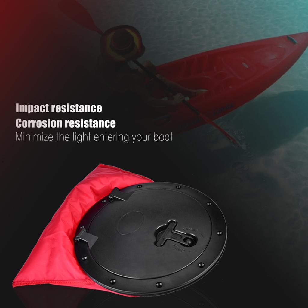 8 Inch Hatch Cover Pull Out Deck Plate Waterproof Bag for Marine Boat Kayaks