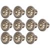 10 Set Office Handle Door Pulls Furniture Accessories Simple L AntiqueBrassColor Zinc Alloy