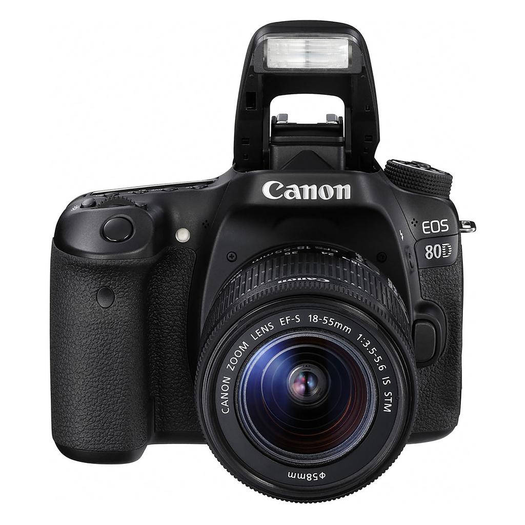 Canon Цифровая зеркальная фотокамера EOS 80D + зум-объектив EF-S 18-55 мм f/3.5-5.6 IS STM
