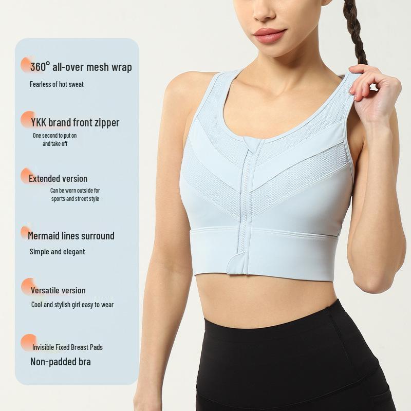 Спортивный бюстгальтер для женщин с высокой степенью защиты от ударов для бега и йоги