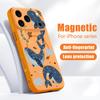 Магнитный чехол для Magsafe для iPhone 17 Pro Max, чехол с мультяшным узором китов и звезд, с покрытием, приятным на ощупь, для iPhone 16 15 14 13 Pro Max