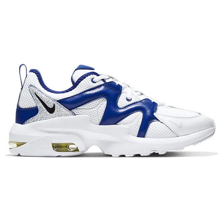 Nike Air Max Graviton Удобная ткань Низкий верх Повседневные кроссовки для бега Унисекс кроссовки Белый Синий Серебристый AT4525-103