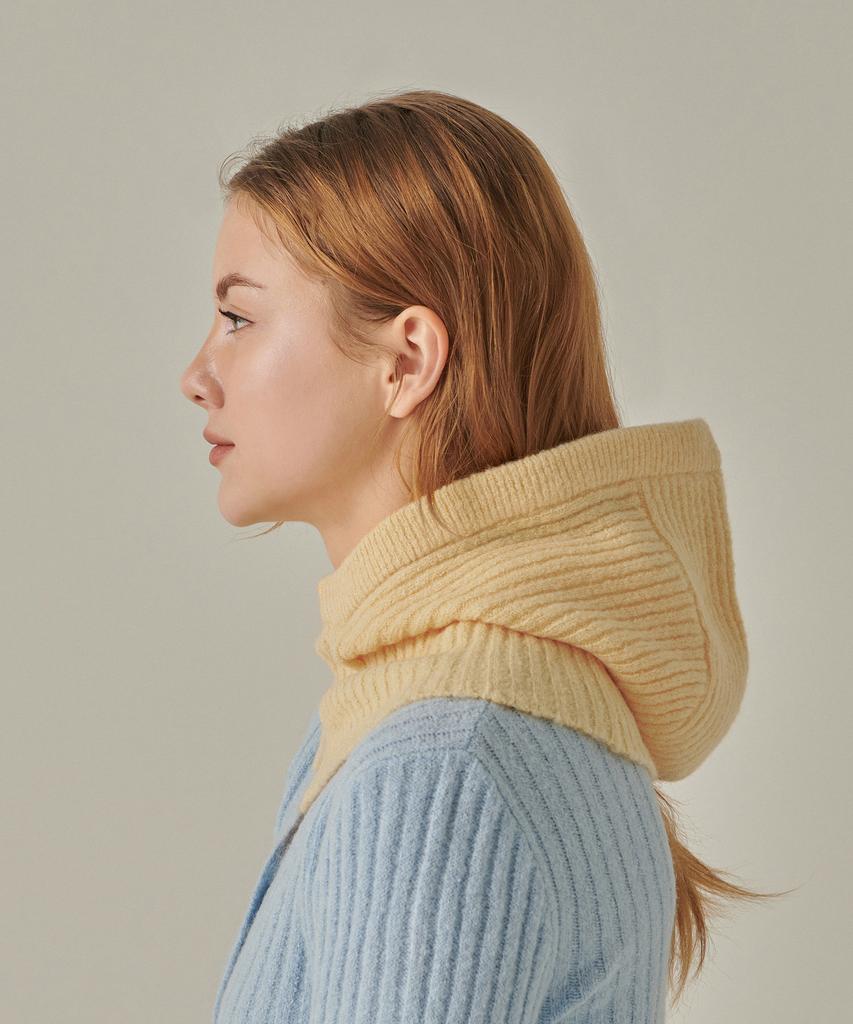 MUSINSA STANDARD WOMAN Женская мягкая балаклава из буклированной вязки [Желтый]