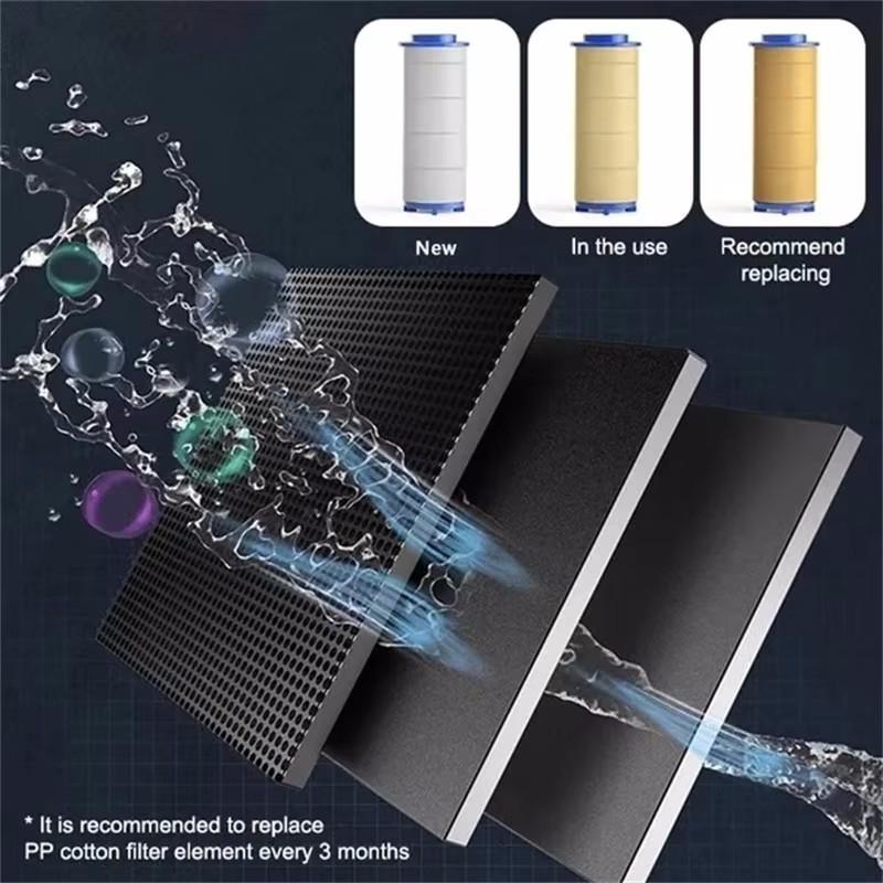 7 Colors Changing LED Shower Head Shower Automatic Rgb Temperature Control Water Saving Shower Filter High Pressure Shower Head