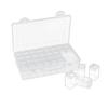 Коробка для хранения бисера большой вместимости с несколькими отделениями, прозрачный дизайн, контейнер для хранения страз для рисования