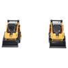 DIECAST MASTERS Caterpillar CAT 272D2 Skid Steer Loader CAT 297D2 Compact Track Loader Set of 2 Completed Product DM84647CS 1/64 &