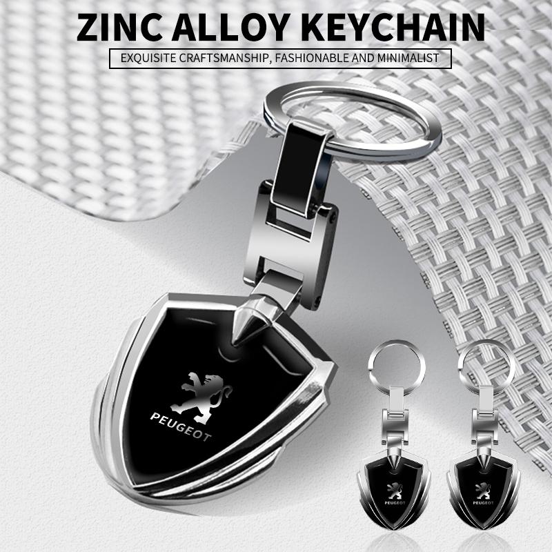 Новый 3D металлический брелок для ключей в стиле автомобиля Кольцо для брелка Держатель для ключей Для Peugeot 206 207 208 306 307 308 508 106 107 108 2008 3008 5008