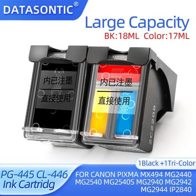 Совместимые картриджи для струйных принтеров Canon PIXMA MX494 MG2440 MG2940 MG2540 MG2540S IP2840 для картриджей Canon PG-445 CL446