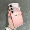 Гальванизированный стеклянный чехол для телефона, подходящий для Samsung Galaxy S26 S25 S24 S23 S22 S20S11S10FE Ultra Plus, противоударный, с рисунком самолета