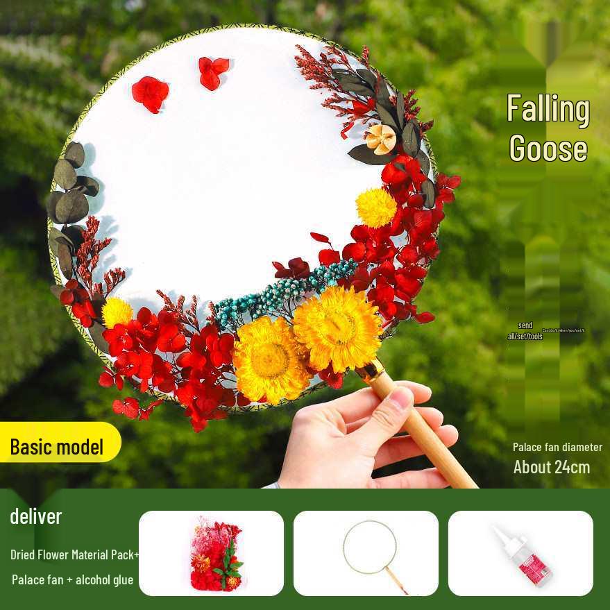 Dried Flower Fan DIY Kit for International Women's Day - Team Building & Handmade Gift