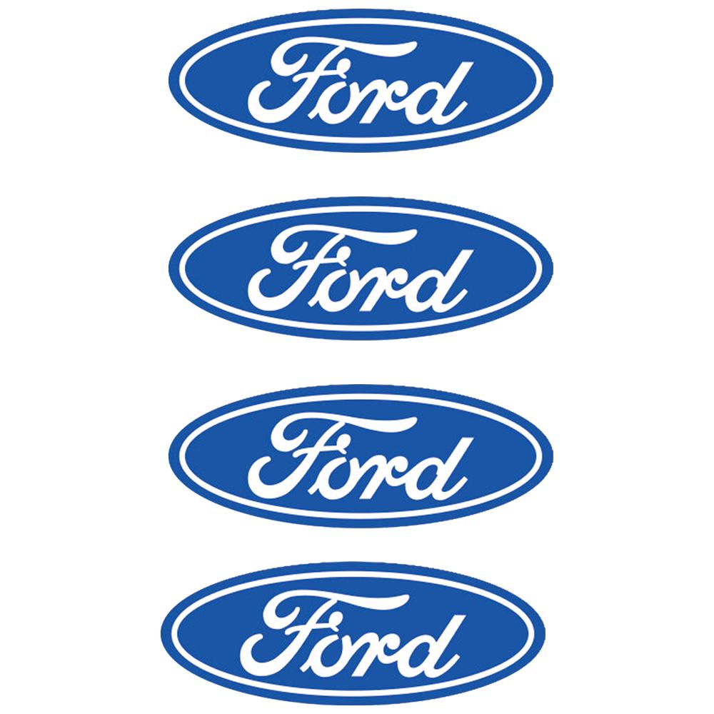 AAAMX1 2/4pcs Car Body Badge Stickers Trunk Emblem Decoration Accessories For Ford Mustang Fiesta Fusion Focus Escape Edge Kuga Mondeo