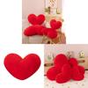 Heart Shape Plush Pillow With Pp Cotton Fill For Romantic Gift And Home Decor