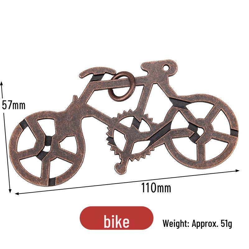 Замок Конгмин 9 звеньев IQ-пазл - Образовательная игрушка из цинкового сплава для взрослых и детей