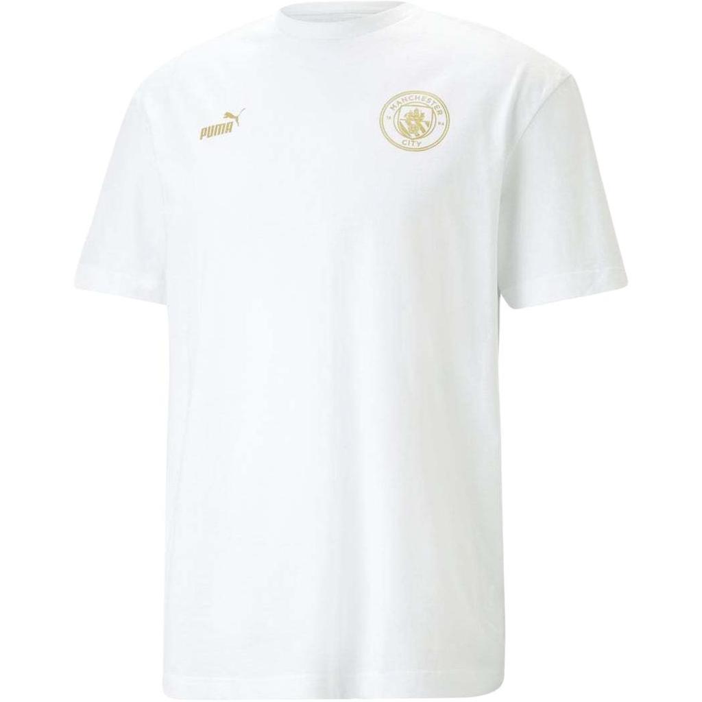 Puma X Mcfc Cny Manchester City Rabbit Year Series American Vintage Logo Letter Print Round Neck Pullover Short Sleeve T Shirt Men Tops 772350-24