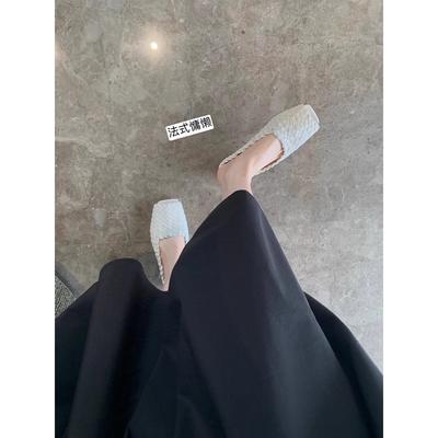 Версия из овчины~ Импортная овчина ручной вязки, сандалии с открытым носком, шлепанцы на плоской подошве для женщин