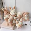 Keychain Dolls Bag Ornaments Plush Dog Keychain Plush Bunny Keyring Plush Pendant Plush Doll