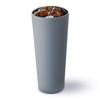 Вакуумный стакан из нержавеющей стали, сохраняет горячее или пиво, прост в использовании, для офиса, ST-450, с изоляцией, для холодных напитков, серый, 450 мл, стильный, стеклянный, для кофе,