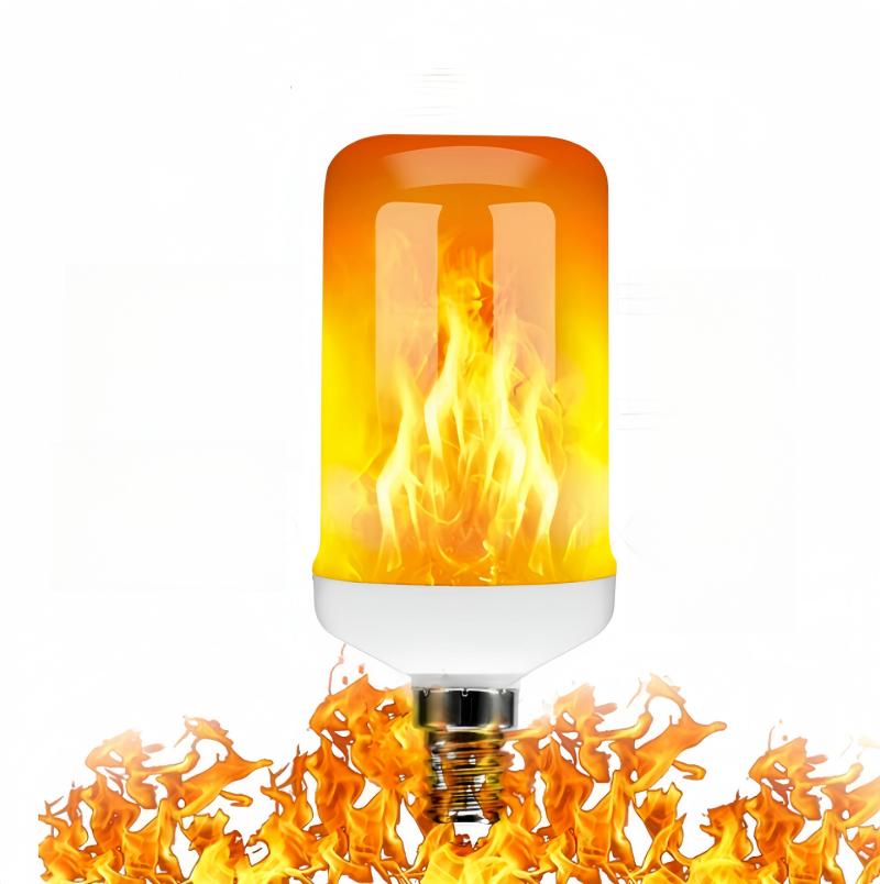 New Dynamic Flame Effect Fire Light Bulb E27 E14 Corn Bulb Creative Flickering Emulation Led Lamp Light